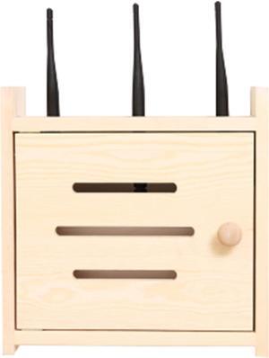 Router Cover Mini Modem Cover for Network Set-top Box, Strong Load Capacity Wall-Mounted Storage Organizer, Computer DVD Player Bracket WiFi Router Box (Size : 25cm x 10cm x 25cm)
