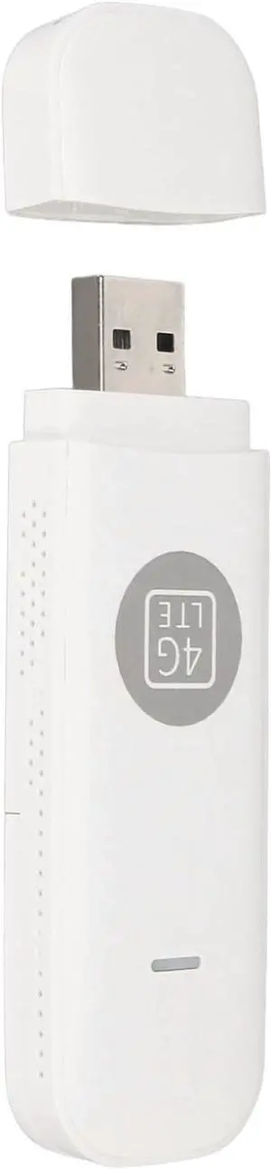 Mobile WiFi Router, 4G LTE USB WiFi Modem, Travel WiFi Hotspot with SIM Card Slot High Speed Unlocked Portable 4G Router Travel Hotspot Worldwide Universal White