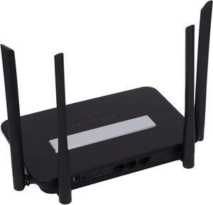 Zunate 4G WiFi Router, Low Delay High Stability 4G Wireless Router with SIM Card Tray Power Adapter for Office for Home