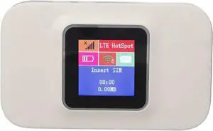 Mini Smart Router, Plug and Play SIM Card Slot Convenient Practical 3000mah Battery Pocket 5G WIFI for Business