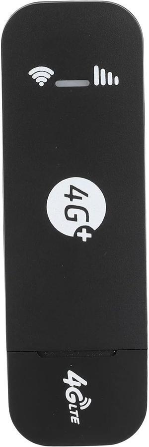 USB 4G LTE Router, 150Mbps High Speed Wireless Router Modem, Support Up 10 Users, Portable WiFi Network Dongle with Micro SIM Card Slot (European Version)