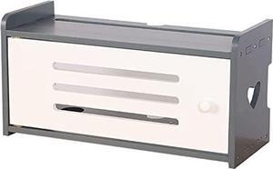 Large Space Wireless Router Storage Box,Wall-Mounted Router Storage Box,Desktop Storage Box, Hidden Line Management Container, Office Desktop Manager