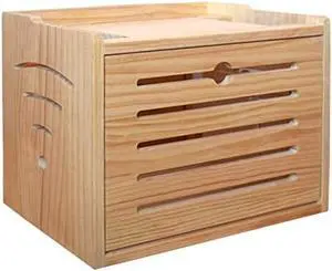 UlpyO Router Storage Box, Desktop Wall Hanging Storage Box Organizer for Router, Cable Box for Cable Management, for Socket/Remotes/Player