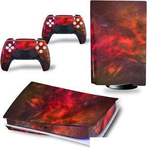 Controller Sticker Decal Skin for PS 5 Disk Edition Console and 2 Controllers Vinyl Cover Skins Wraps for PS5 Disc Version 13498 Anti Scratch Bubble Free
