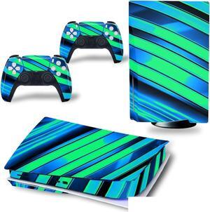 Controller Sticker Decal Skin for PS 5 Disk Edition Console and 2 Controllers Vinyl Cover Skins Wraps for PS5 Disc Version 28366 Anti Scratch Bubble Free