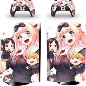 FXCON for PS5 Skin Disc Edition Anime Console and Controller Vinyl Cover Skins Wraps for PS5 Disc Version(5907) Bubble Free (Color : 4)
