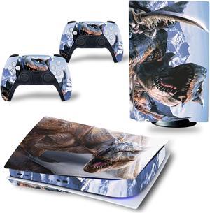 FXCON for PS5 Skin Disc Edition Anime Console and Controller Vinyl Cover Skins Wraps for PS5 Disc Version(6490) Bubble Free (Color : 4)