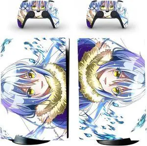 LEEWEE for PS5 Skin Disc Edition Anime Console and Controller Vinyl Cover Skins Wraps for PS5 Disc Version(4640) No Foaming (Color : 4)