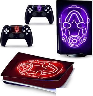 Controller Sticker Decal Skin for PS 5 Disk Edition Console and 2 Controllers Vinyl Cover Skins Wraps for PS5 Disc Version 02277 Anti Scratch Bubble Free