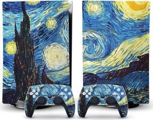 Controller Sticker Decal Skin for PS 5 Disk Edition Console and 2 Controllers Vinyl Cover Skins Wraps for PS5 Disc Version 16189 Anti Scratch Bubble Free