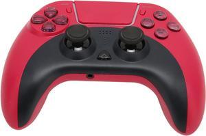 Wireless Game Controller, 6 Axes Wireless Game Handle with RGB Backlight Dual Vibration Gamepad for PS4 for PS3 for iOS Device USB Port