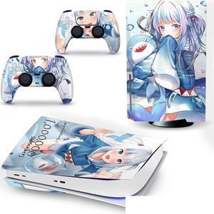 FXCON Decal Skin for PS 5 Disk Edition Console and 2 Controllers Vinyl Cover Skins Wraps for PS5 Disc Version 40009 Bubble Free