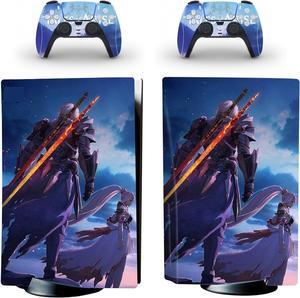 FXCON for PS5 Skin Disc Edition Anime Console and Controller Vinyl Cover Skins Wraps for PS5 Disc Version(1420) Bubble Free (Color : 1)