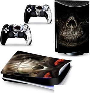 BUCEN Decal Skin for PS 5 Disk Edition Console and 2 Controllers Vinyl Cover Skins Wraps for PS5 Disc Version 53390 Anti Scratch