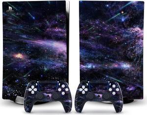 LEEWEE Decal Skin for PS 5 Disk Edition Console and 2 Controllers Vinyl Cover Skins Wraps for PS5 Disc Version 38643 No Foaming