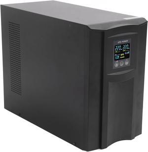 UPS Uninterruptible Power Supply 2KVA Pure Sine Wave Online UPS Battery Backup and Surge Protector Computer Standby System Battery Power Supply (US Plug 85145V 110V Output)