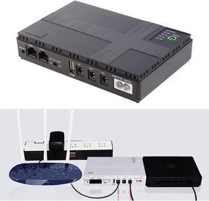 12V-2A Uninterruptible Power Supply Mini UPS Battery Backup for WiFi,  Router, Modem, Security Camera Universal Interface