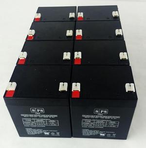 SPS 12v 5Ah APC Back-UPS ES 500 VA USB Support UPS Replacement Battery Brand (8 Pack)