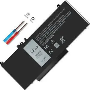 62WH 6MT4T 06MT4T Laptop Battery for Dell Latitude 14 5470 E5470 15 5570 E5570 Precision 15 3510 M3510 fits Notebook 7V69Y TXF9M 79VRK 07V69Y 0TXF9M 079VRK 0C1P4 451-BBUN 451-BBTW 0HK6DV, 7.6V 4-Cell