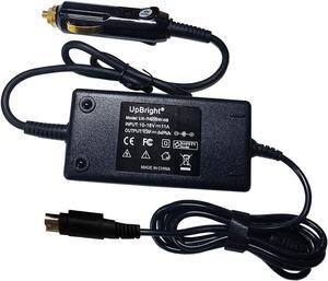UpBright Car 4Pin 19V DC Adapter Compatible with Getac V100 G4 V100-EX2 V100X V110 V 100 Rugged Tablet PC APC ecom V100G4 Office Dock ADM-6019M 3.16A 60W Lighter Plug Power Supply Cord Battery Charger
