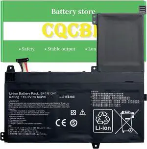CQCQ B41N1341 0B200-00960000 Laptop Battery for Asus Q502 Q502L Q502LA Q502LA-BBI5T12 Q502LA-BBI5T14 Q502LA-BBI5T15 (15.2V 64Wh/4110mAh) CQCQ B41N1341 0B200-00960000 Laptop Battery for Asus Q502 Q502L Q502LA Q502LA-BBI5T12 Q502LA-BBI5T14 Q502LA-BBI5T15 (15.2V 64Wh/4110mAh)