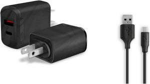 yanw Wall AC Home Charger+USB Cord for Samsung Galaxy Tab A 8.0 (2017) SM-T380 Tablet