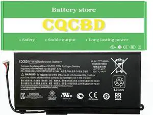 CQCBD VT06XL Compatible Battery Replacement for HP Envy 17 3277NR 3070NR 17-3001ED 17T-3200 HSTNN-IB3F 657503-001 657240-151(11.1V 8200mAh / 86Wh)
