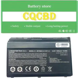CQCQ W370BAT-8 Compatible Battery Replacement For Clevo W350ST W355ST W370ST W370SS NP7358 A522 6-87-W370S-427, 6-87-W370S-4271, 6-87-W37ES-427, 6-87-W37SS-427, W370BAT-3 Laptop(14.8V 5200mAh/76.96Wh) CQCQ W370BAT-8 Compatible Battery Replacement For Clevo W350ST W355ST W370ST W370SS NP7358 A522 6-87-W370S-427, 6-87-W370S-4271, 6-87-W37ES-427, 6-87-W37SS-427, W370BAT-3 Laptop(14.8V 5200mAh/76.96Wh)