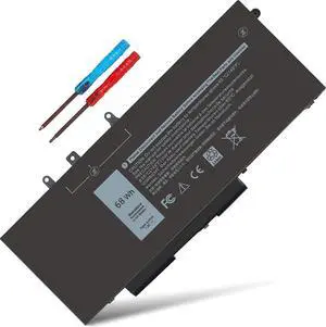 GJKNX Battery 68Wh for Dell Latitude 5490 5480 5580 5590 5280 5288 5488 5591 5491 5495 E5480 E5580 E5490 E5590, Precision 15 3520 3530, GD1JP DY9NT 5YHR4 7.6V