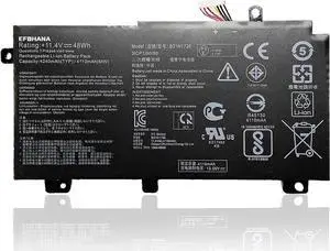 efohana B31N1726 Laptop Battery Replacement for FX86 FX86FE FX86FM FX504 FX504GD FX504GE FX504GM FX505 FX80 FX80G FX80GD FX80GE FX80GM Series Notebook 11.4V 48Wh 4240mAh
