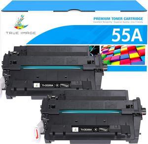 P3015 55A Black Toner Cartridge: CE255A 2-Pack Compatible Replacement  55A 55X CE255A CE255X  Laserjet P3015 P3015dn P3015x Pro 500 MFP M521dn M521dw M521 M525 Printer Ink