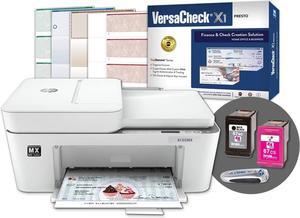 VersaCheck HP DeskJet 4155 MXE MICR All-in-One Printer Presto Printing Software Bundle White