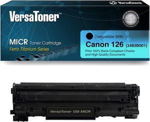 VersaToner - 126 (3483B001) MICR Toner Cartridge for Check Printing - Compatible with VersaCheck Canon M15 MX, Canon imageCLASS LBP6200D, LBP6230dw Printers, Black