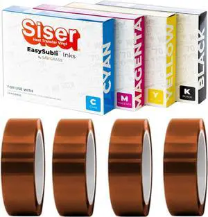 Sawgrass Easysubli CMYK Ink Set SG500 & SG1000 with Bonus 4 Rolls of 1" ProSub Heat Resistant Tape