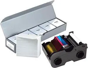 Fargo 45100 YMCKO Color Ribbon + 500 PVC Cards