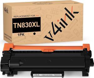 v4ink Compatible TN830XL Toner Cartridge Replacement for Brother TN830 XL TN830XL Toner Cartridge High Yield Black Ink for Brother DCP-L2640DW HL-L2405W HL-L2460DW HL-L2480DW MFC-L2820DW Printer