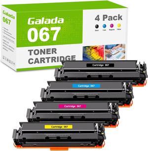 067 Compatible Toner Cartridge Set Replacement for Canon 067 067H for Canon imageCLASS LBP632Cdw LBP633Cdw MF653Cdw MF654Cdw MF656Cdw Printer (4Pack, Black+1Cyan+1Magenta+1Yellow)