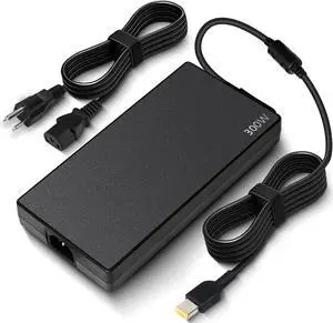 300W Laptop Charger for Lenovo Legion 5 7 5i 7i Y720 Y740 ThinkPad R7000P R9000P Y9000K 9000K Yoga AIO 7, ADL300SLC3A ADL300SDC3A 20V 15A Slim Tip AC Adapter Power Supply Cord