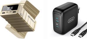imuto 100W Power Bank & 90W PD GaN3 Fast Wall Charger Block
