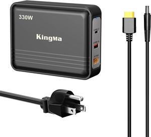330W GaN Laptop Charger, 3-Port V Nitro Pro Charging Station PD 3.0 Fast Charging Adapter for Gaming and Engineering laptops Compatible with Predator PH317-55