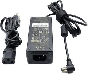 Genuine AM50U-480A 48V 1.042A 50W AC/DC Adapter Compatible with Cisco Aironet AP2800 2800 e i 2802e AP3800 3800 3800i 3802e AP3802E 2802 3802 AP CIUS-MS-HS Media Station 44-57V 1A 48VDC Power Supply