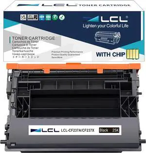 LCL Compatible 37X High-Yield Toner Cartridge Replacement for HP 37X CF237X 37A CF237A 25000 Pages Enterprise M607 M608 M607n M607dn M608n M608dn M608x M609 MFP M631 M632 M633 Printer (Black, 1-Pack)