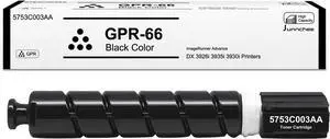 Ennovor GPR-66 Black Toner Cartridge Replacement for Canon ImageRUNNER Advance DX C3926i C3930i C3935i for GPR66 GPR-66 GPR 66 5753C003AA, 1-Pack