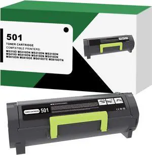Ennovor 501 50F1000 Black Toner Cartridge Replacement for Lexmark MS310d MS310dn MS312dn MS315dn MS410d MS410dn MS415dn MS510dn MS610dn MS610de MS610dte MS610dtn Printer, (1,500 Pages, 1-Pack)