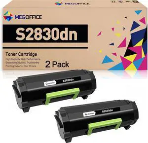 Ennovor Compatible Toner Cartridge Replacement for Dell S2830 593-BBYO.593-BBYP 593-BBYQ 3RDYK CH00D GGCTW for Dell S2830dn 2830dn 2830 dn Printer (2 Black)