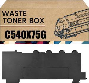 Compatible C540X75G Waste Toner Container Box Replacement for Lexmark CS510de CS517de CX310dn CX317dn CX517de Printer Waste Toner Bottle 1Pack