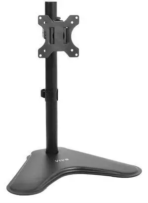 VIVO Single LCD Computer Monitor Free-Standing Riser with Adjustable Tilt, Swivel, Rotation | Holds 1 Screen up to 32 inches (STAND-V001H)
