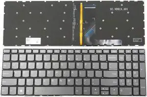 New US Black English Backlit Laptop Keyboard (without palmrest) Replacement for Lenovo V320-17IKB V320-17ISK V320-17IKB Type 81AH 81CN Light Backlight