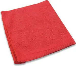 Impact Lightweight Microfiber Cloths 16 x 16 Red LFK451