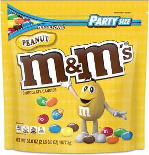 Milk Chocolate Candies, Milk Chocolate and Peanuts, 38 oz Bag 55116